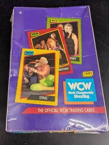 Vintage 1991 WCW Official Wrestling Trading Card Box