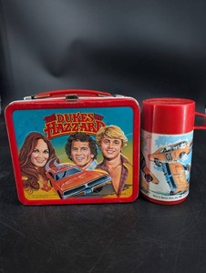 Vintage Dukes of Hazzard Lunchbox & Thermos 2-Piece Set