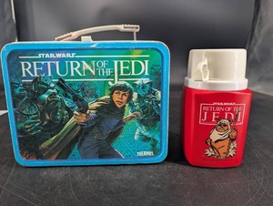 Vintage Star Wars Return of the Jedi Thermos & Lunchbox Mixed Lot