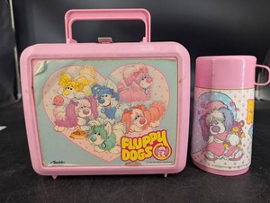 Vintage Aladdin Fluppy Dogs Lunchbox & Thermos