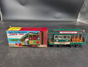 Vintage Japanese Tin San Francisco Cable Car Toy No. 512