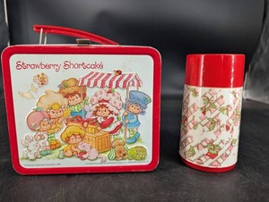 Vintage 1981 Strawberry Shortcake Lunchbox & Thermos Set