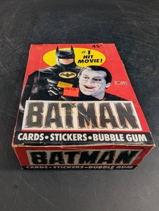 Vintage 1989 Topps Batman Trading Card Box 36 Count