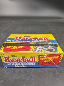Vintage Topps 1988 Baseball Yearbook Stickers 48-Count Box