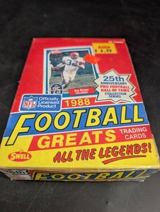 Vintage 1988 Swell Football Greats Trading Cards (Lot of 36)