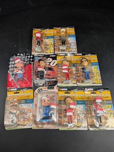 Vintage NASCAR Bobble Dobbles Driver Bobblehead Collection (Lot of 10)