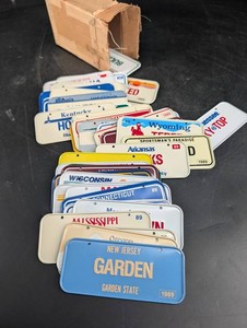 Vintage 1989 State License Plate Mixed Lot