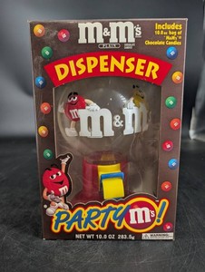 M&ms Party Candy Dispenser With 10 Oz Plain Candies