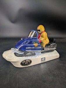 Ezra Brooks Snowmobile Figural Whiskey Decanter 15 Gallon