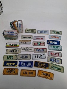 Vintage U.S. License Plate Collection - Mixed Lot