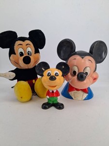 Disney Mickey Mouse Collectibles 3-Piece Mixed Lot