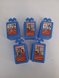 Vintage Bill & Teds Excellent Cereal Telephone Containers - 5pc