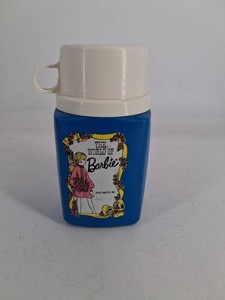 Vintage 1973 Barbie Thermos Bottle With Cup
