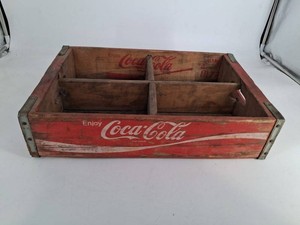 Vintage Coca-Cola Wooden Beverage Crate 18 X 12 in