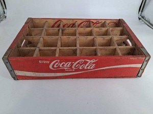 Coca-Cola Wooden Bottle Crate 24-Compartment