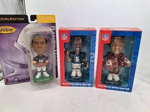 Vintage NFL Bobblehead Dolls - Randy Moss, Donovan McNabb & Steve Young (Lot of 3)
