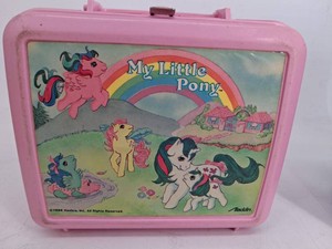 Vintage 1986 My Little Pony Aladdin Metal Lunch Box