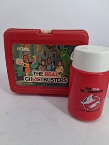 Vintage the Real Ghostbusters Thermos Lunchbox & Bottle Set