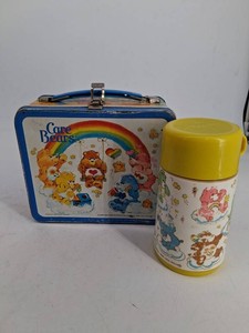 Vintage Care Bears Lunchbox & Thermos Set