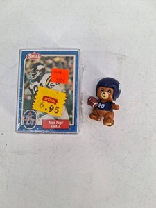 Vintage Football Cards, Bear Figure & My Little Pony Lunchbox Mixed Lot