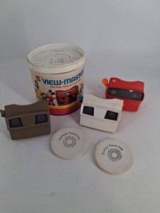 Vintage GAF View-Master Disney Gift Pak - 3 Viewers & Reels