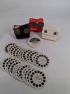 Vintage GAF View-Master Viewers & Stereo Reels Mixed Lot