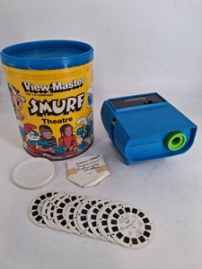 Vintage View-Master Smurf Theatre 3-D Projector Set