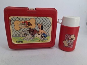 Vintage Thermos Pound Puppies Lunchbox & Bottle