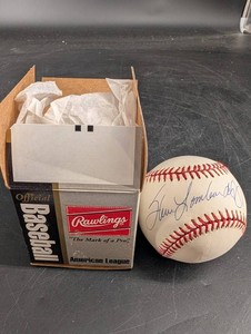 Rawlings Official American League Signed Baseball With Box