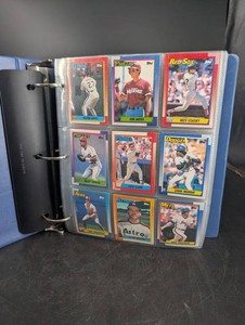 Vintage 1983 Topps Baseball Card Collection in Binder