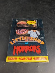 Vintage 1986 Topps Little Shop of Horrors Display Box 36 Ct.