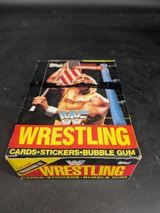 Vintage Topps WWF Wrestling WrestleMania III Display Box 36ct