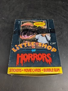 Vintage 1986 Topps Little Shop of Horrors Display Box