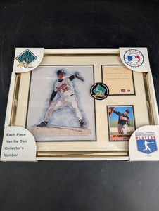 Vintage Mike Mussina Orioles Oriole Hurler Framed Lithograph