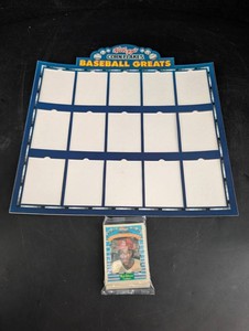 Vintage Kelloggs Corn Flakes Baseball Greats Card Display & Cards