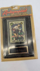 Vintage 1995 Raghib Rocket Ismail Autographed Football Card