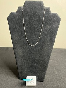 Sterling Silver Necklace 1.71 g - Heart Moissanite Pendant 0.36 CTW VVS D w $199 retail tag
