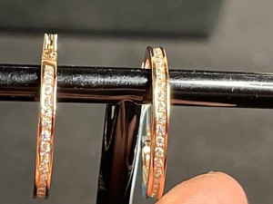 Moissanite Hoop Earrings - Sterling Silver 0.85 CTW VVS D - $559 retail tag