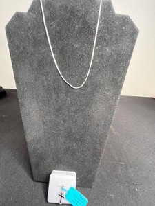 Cross Pendant Necklace - Sterling Silver Moissanite 0.20 CTW VS D - Pendant w $209 retail tag