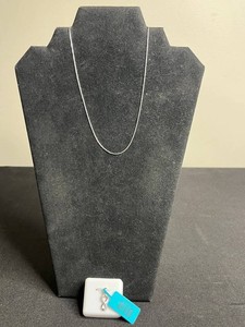 Sterling Silver Moissanite Infinity Necklace - Pendant w $119 retail tag