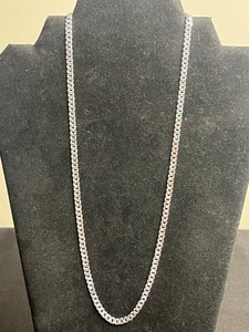 Sterling Silver Chain Necklace - Curb Link 12.94g