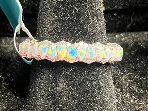 Opal Ring - 925 Sterling Silver White Opal Size 7 - $399 retail tag