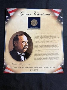 Presidential History Plaque - Grover Cleveland Coins & Stamps
