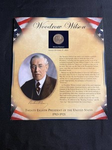 Presidential Dollar Coin Display - Woodrow Wilson 28th President