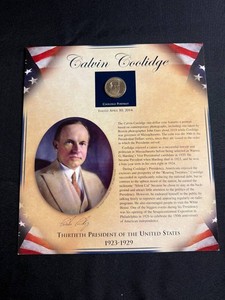 Presidential Memorabilia - Calvin Coolidge Coin & Stamps