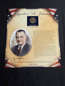Presidential Coin Display - Lyndon B. Johnson LBJ