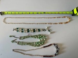Costume Jewelry Necklaces - Beaded Designs (Lot of 4)