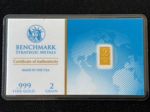 2 Grains .999 Fine Gold