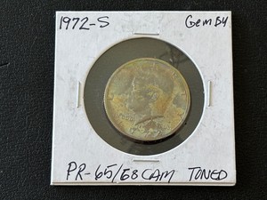 1972-S Kennedy Half Dollar Toned