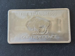 1 Ounce .999 Fine Titanium Bar